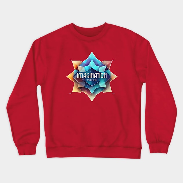 Geometric Colorful Design – Imagination Unbound Crewneck Sweatshirt by Urban Gypsy Designs